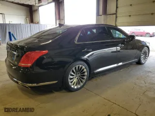 2017 Genesis G90 3.3T Premium with VIN KMHG34JA6HU030897, listed as a Copart auction lot 68075084 with 103,351 mi miles and Salvage Title. Bid and sale history available at carsss.com. Image 3.