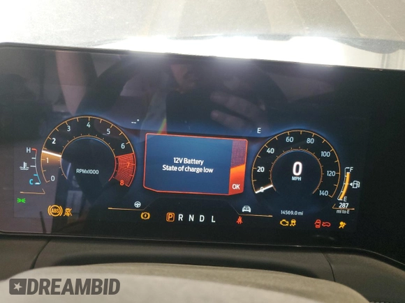 2024 Ford Mustang EcoBoost with VIN 1FA6P8TH6R5127413, listed as a Copart auction lot 49293395 with 14,569 mi miles and Salvage Title. Bid and sale history available at DreamBid. Image 9.