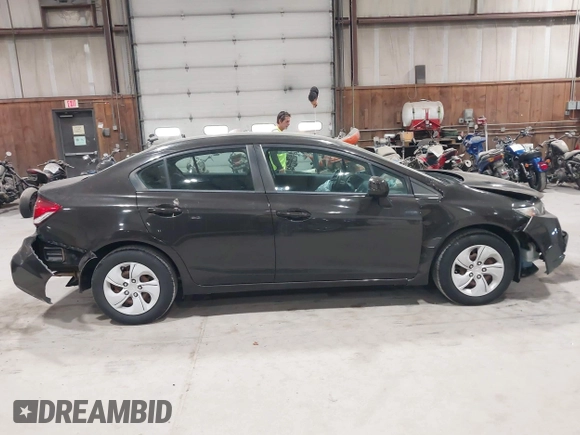 2013 Honda Civic LX with VIN 19XFB2F54DE264712, listed as a IAAI auction lot 42116713 with 45,574 mi miles and . Bid and sale history available at DreamBid. Image 13.