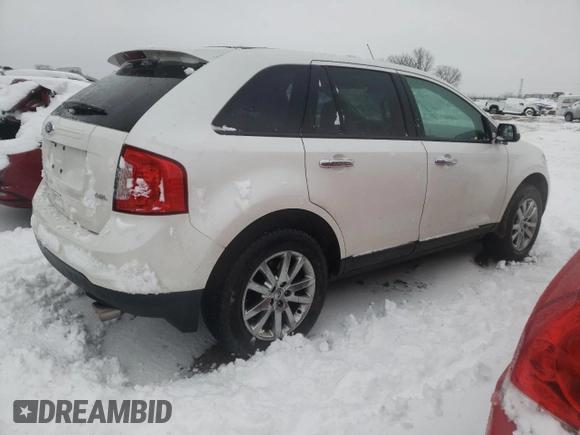 2011 Ford Edge SEL with VIN 2FMDK3JC4BBB06227, listed as a Copart auction lot 37962614 with 128,574 mi miles and Salvage Title. Bid and sale history available at carsss.com. Image 3.