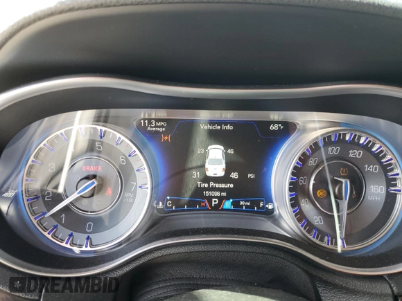 2015 Chrysler 300 C with VIN 2C3CCAET3FH739529, listed as a Copart auction lot 47520495 with 151,096 mi miles and Salvage Title. Bid and sale history available at DreamBid. Image 9.
