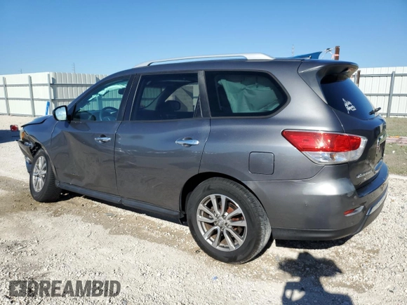 2016 Nissan Pathfinder SV with VIN 5N1AR2MNXGC618121, listed as a Copart auction lot 49556115 with 97,409 mi miles and Salvage Title. Bid and sale history available at carsss.com. Image 2.
