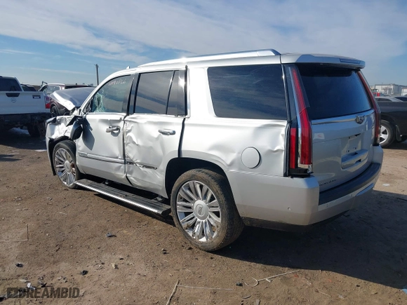2018 Cadillac Escalade Platinum with VIN 1GYS4DKJXJR221798, listed as a IAAI auction lot 41304619 with 108,281 mi miles. Bid and sale history available at carsss.com. Image 3.