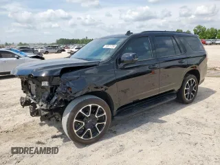 2023 Chevrolet Tahoe RST with VIN 1GNSCRKD5PR442970, listed as a Copart auction lot 59671735 with 13,975 mi miles and Salvage title. Bid and sale history available at DreamBid. Image 1.