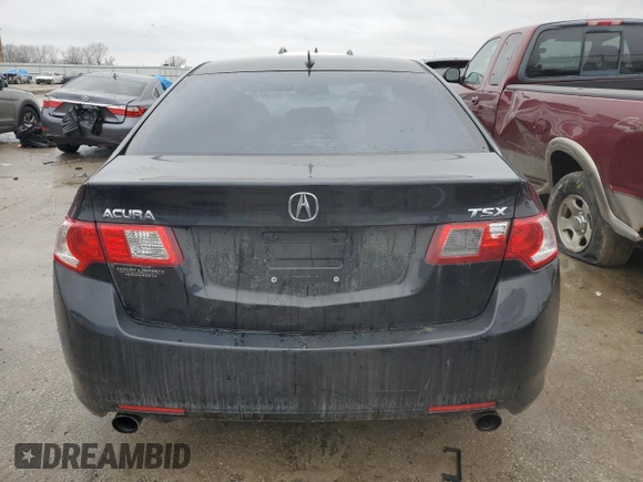 2009 Acura TSX with VIN JH4CU26689C030981, listed as a Copart auction lot 43267585 with 177,686 mi miles and Salvage Title. Bid and sale history available at carsss.com. Image 6.