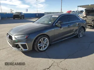 2021 Audi A4 S line Premium with VIN WAUDAAF40MA026853, listed as a Copart auction lot 79852604 with 49,795 mi miles and Salvage Title. Bid and sale history available at DreamBid. Image 1.