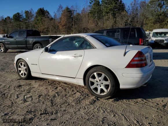 2001 Mercedes-Benz SLK-Class Kompressor with VIN WDBKK49F11F182130, listed as a Copart auction lot 83559514 with 222,765 mi miles and Clean Title. Bid and sale history available at carsss.com. Image 2.