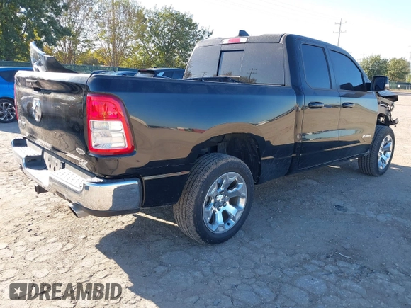 2022 Ram 1500 Big Horn with VIN 1C6RREBT3NN442466, listed as a IAAI auction lot 40734114 with 22,586 mi miles and . Bid and sale history available at DreamBid. Image 4.