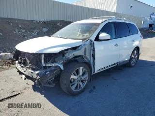 2015 Nissan Pathfinder SV with VIN 5N1AR2MM3FC646347, listed as a Copart auction lot 87939605 with 136,657 mi miles and Salvage Title. Bid and sale history available at carsss.com. Image 1.
