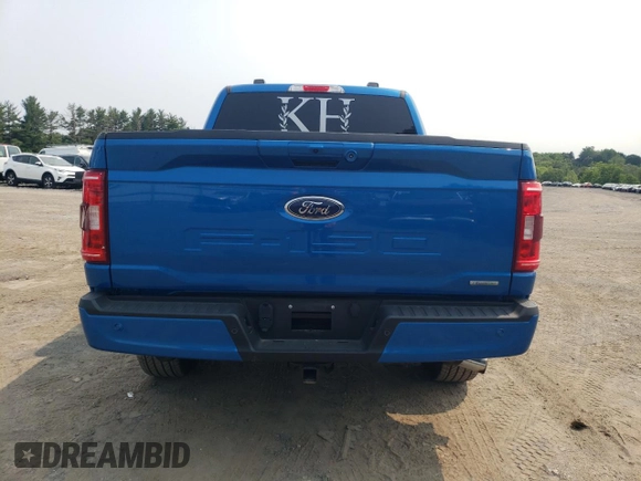 2021 Ford F-150 XL with VIN 1FTEW1EP7MFC02143, listed as a Copart auction lot 59140805 with 27,789 mi miles and Salvage title. Bid and sale history available at DreamBid. Image 6.