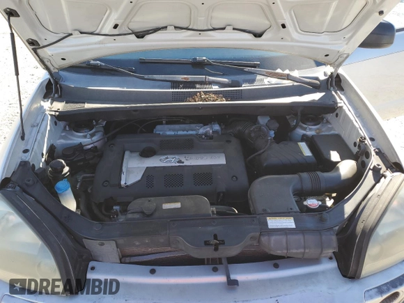 2005 Hyundai Tucson GL with VIN KM8JM12B85U074517, listed as a Copart auction lot 46340595 with 239,108 mi miles and Salvage Title. Bid and sale history available at carsss.com. Image 12.