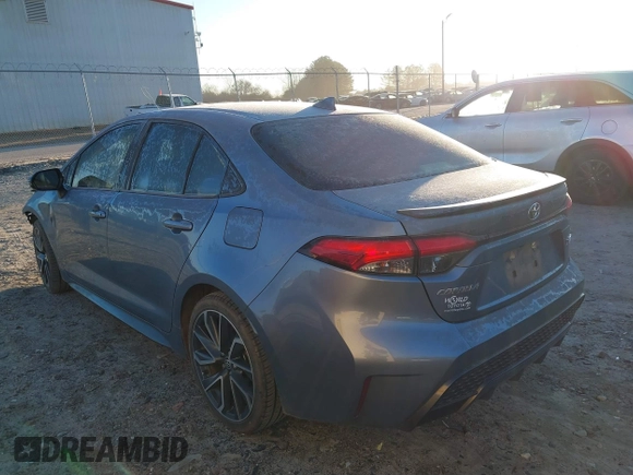 2020 Toyota Corolla XSE with VIN JTDT4RCE0LJ046133, listed as a IAAI auction lot 41306834 with 80,801 mi miles. Bid and sale history available at carsss.com. Image 3.