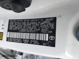 2016 Toyota Prius Two with VIN JTDKBRFU8G3523017, listed as a IAAI auction lot 40968681 with 215,417 mi miles. Bid and sale history available at carsss.com. Image 9.