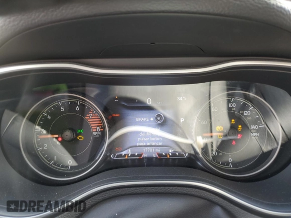 2022 Jeep Cherokee Trailhawk with VIN 1C4PJMBX4ND518870, listed as a Copart auction lot 44784025 with 17,701 mi miles and Salvage Title. Bid and sale history available at carsss.com. Image 9.