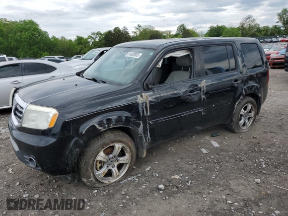 2014 Honda Pilot EX-L with VIN 5FNYF3H73EB015573, listed as a Copart auction lot 54380885 with 197,366 mi miles and Salvage title. Bid and sale history available at DreamBid. Image 1.
