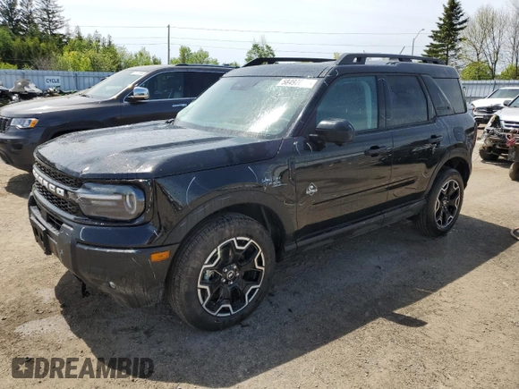 2025 Ford Bronco Sport Outer Banks with VIN 3FMCR9CN7SRE51424, listed as a Copart auction lot 58497645 with 1,876 mi miles and Clean title. Bid and sale history available at DreamBid. Image 1.