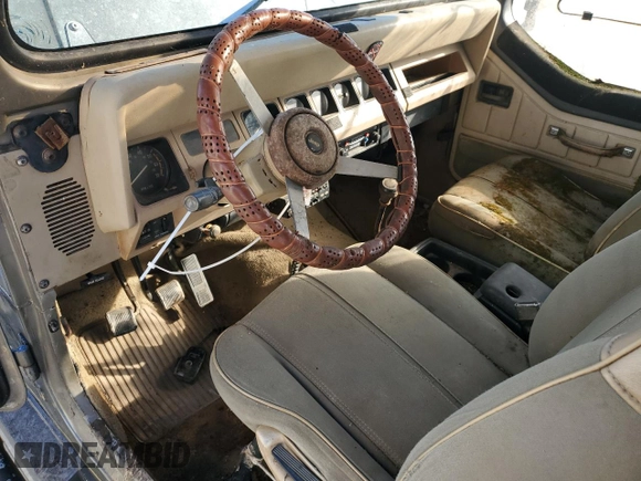 1991 Jeep Wrangler with VIN 2J4FY49S5MJ112683, listed as a Copart auction lot 47187635 with 230,342 mi miles and Clean title. Bid and sale history available at DreamBid. Image 8.