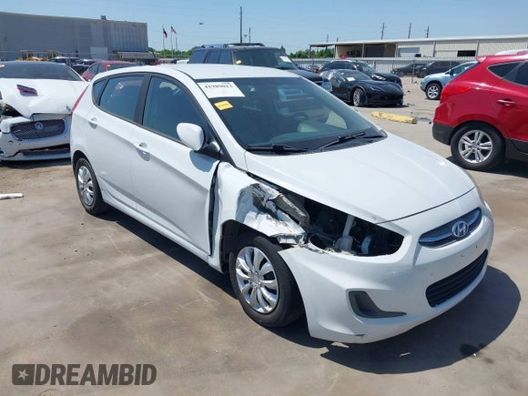 2017 Hyundai Accent SE with VIN KMHCT5AE0HU365659, listed as a IAAI auction lot 41989023 with 142,416 mi miles. Bid and sale history available at carsss.com. Image 1.