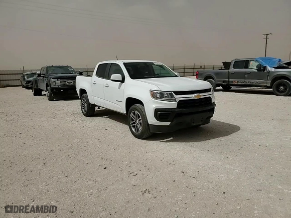2021 Chevrolet Colorado 2WD Work Truck with VIN 1GCGSBEN6M1187687, listed as a Copart auction lot 47236795 with 27,107 mi miles and Salvage Title. Bid and sale history available at carsss.com. Image 10.