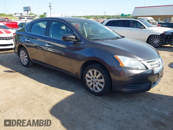 2014 Nissan Sentra SV with VIN 3N1AB7AP6EL694256, listed as a IAAI auction lot 42272806 with 164,248 mi miles and . Bid and sale history available at DreamBid. Image 1.
