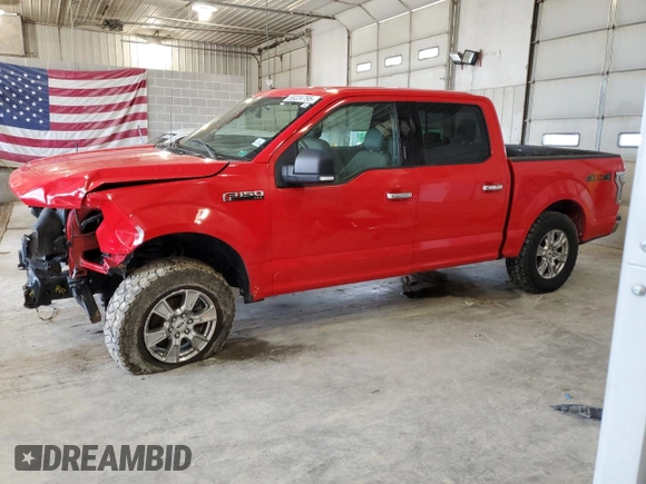 2015 Ford F-150 XLT with VIN 1FTEW1E88FKE62036, listed as a Copart auction lot 58224795 with 140,013 mi miles and Salvage title. Bid and sale history available at DreamBid. Image 1.