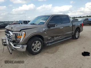 2021 Ford F-150 XL with VIN 1FTEW1CP7MFB36177, listed as a Copart auction lot 51148675 with 64,640 mi miles and Salvage Title. Bid and sale history available at carsss.com. Image 1.