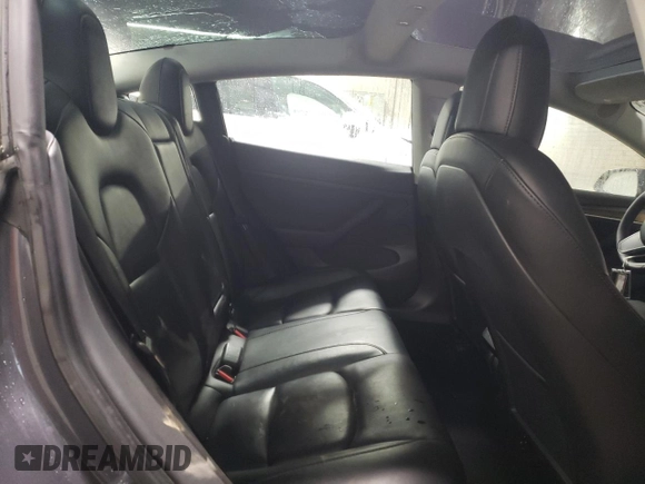 2022 Tesla Model 3 with VIN 5YJ3E1EA8NF372507, listed as a Copart auction lot 52572705 with 70,244 mi miles and Salvage Title. Bid and sale history available at DreamBid. Image 10.