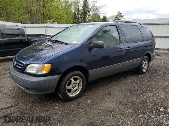 2003 Toyota Sienna CE with VIN 4T3ZF19C73U552152, listed as a Copart auction lot 84008434 with 150,744 mi miles and Non Repairable. Bid and sale history available at carsss.com. Image 1.