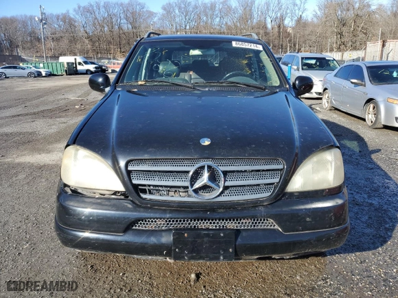 2001 Mercedes-Benz M-Class with VIN 4JGAB72EX1A277472, listed as a Copart auction lot 86857214 with 0 mi miles and Salvage Title. Bid and sale history available at carsss.com. Image 5.
