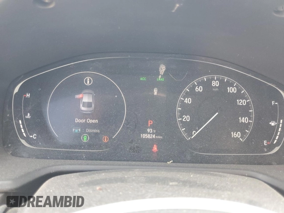 2018 Honda Accord Touring with VIN 1HGCV2F98JA021871, listed as a Copart auction lot 60749095 with 105,824 mi miles and Salvage title. Bid and sale history available at DreamBid. Image 9.