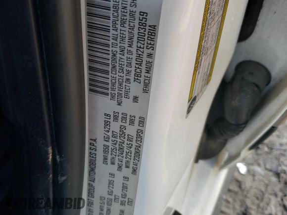 2014 FIAT 500L Trekking with VIN ZFBCFADH2EZ003859, listed as a Copart auction lot 54135675 with 151,095 mi miles and Salvage Title. Bid and sale history available at DreamBid. Image 13.