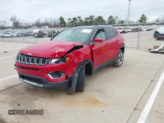 2021 Jeep Compass Limited with VIN 3C4NJDCB7MT555074, listed as a IAAI auction lot 41919369 with 29,525 mi miles and . Bid and sale history available at DreamBid. Image 2.