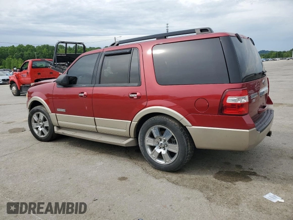 2008 Ford Expedition Eddie Bauer with VIN 1FMFU18578LA72551, listed as a Copart auction lot 57608845 with 113,669 mi miles and Salvage title. Bid and sale history available at DreamBid. Image 2.