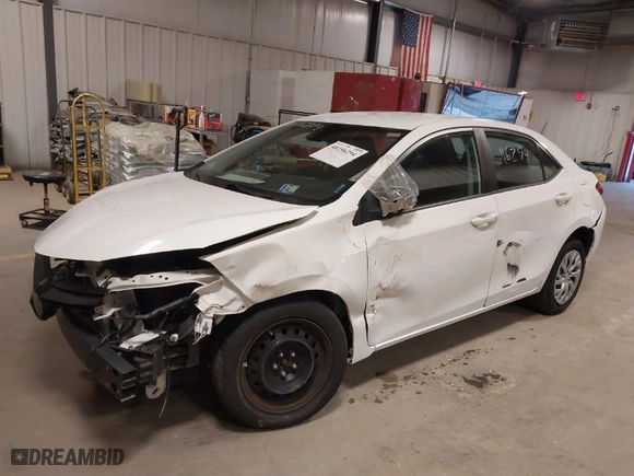 2019 Toyota Corolla L with VIN 2T1BURHE0KC206610, listed as a IAAI auction lot 40196294 with 117,409 mi miles. Bid and sale history available at carsss.com. Image 2.