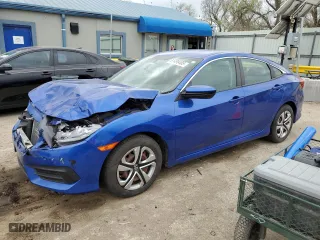2017 Honda Civic Sedan LX with VIN 19XFC2F55HE082696, listed as a Copart auction lot 51499485 with 93,818 mi miles and Salvage Title. Bid and sale history available at carsss.com. Image 1.