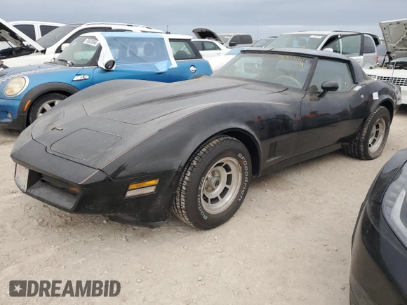 1981 Chevrolet Corvette with VIN 1G1AY8765BS415756, listed as a Copart auction lot 76858154 with 68,139 mi miles and Salvage Title. Bid and sale history available at carsss.com. Image 1.