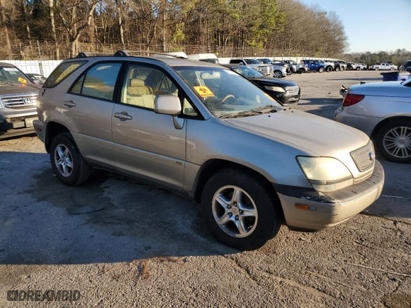 2002 Lexus RX 300 with VIN JTJGF10U020146503, listed as a Copart auction lot 85941434 with 202,545 mi miles and Salvage Title. Bid and sale history available at carsss.com. Image 4.