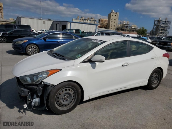 2012 Hyundai Elantra GLS with VIN 5NPDH4AE1CH134082, listed as a Copart auction lot 52193455 with 261,725 mi miles and Salvage Title. Bid and sale history available at carsss.com. Image 1.