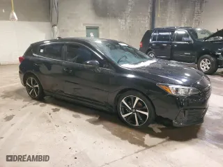2022 Subaru Impreza Sport with VIN 4S3GTAM69N3721658, listed as a Copart auction lot 87012334 with 129,620 mi miles and Salvage Title. Bid and sale history available at carsss.com. Image 4.