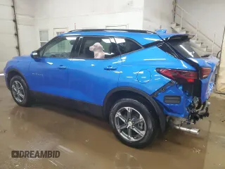 2025 Chevrolet Blazer LT with VIN 3GNKBHR45SS107121, listed as a Copart auction lot 53130305 with 1,401 mi miles and Salvage title. Bid and sale history available at DreamBid. Image 2.