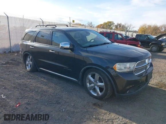 2011 Dodge Durango Citadel with VIN 1D4SE5GT3BC613998, listed as a IAAI auction lot 40760507 with 172,968 mi miles. Bid and sale history available at carsss.com. Image 1.
