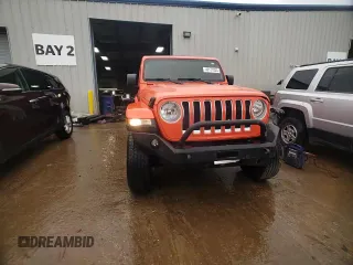 2018 Jeep Wrangler Unlimited Sahara z VIN 1C4HJXEG3JW248594, wystawiony jako Copart lot #46171035 z przebiegiem 78 979 mil mil oraz Szkoda całkowita • Salvage title. Historia ofert i sprzedaży dostępna na DreamBid. Obrazek 14.
