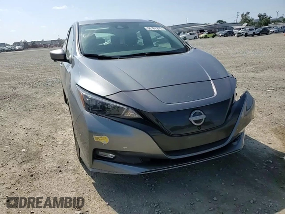 2023 Nissan LEAF SV Plus with VIN 1N4CZ1CV5PC553130, listed as a Copart auction lot 56167875 with 21,344 mi miles and Salvage title. Bid and sale history available at DreamBid. Image 13.