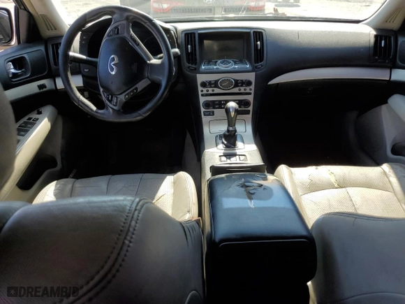 2007 Infiniti G35 Sedan Sport with VIN JNKBV61E27M725754, listed as a Copart auction lot 61097963 with 0 mi miles and Salvage Title. Bid and sale history available at carsss.com. Image 8.