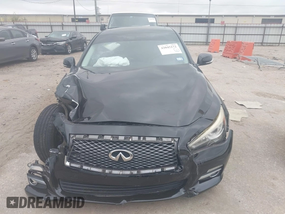 2015 Infiniti Q50 Premium with VIN JN1BV7AR6FM420057, listed as a IAAI auction lot 42045172 with 119,443 mi miles. Bid and sale history available at carsss.com. Image 11.