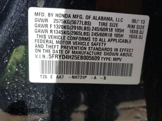 2014 Acura MDX с VIN 5FRYD4H25EB005609, выставлен на аукционе IAAI как лот 42125424 с пробегом 215 067 миль миль и . История ставок и продаж доступна на DreamBid. Изображение 9.