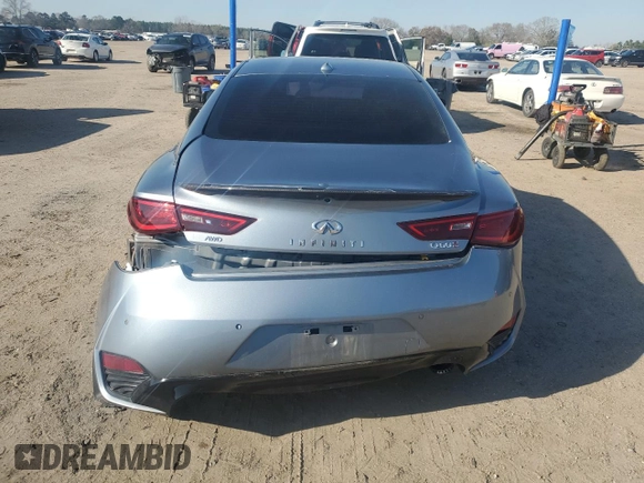 2018 Infiniti Q60 RED SPORT 400 with VIN JN1FV7EL5JM630519, listed as a Copart auction lot 48720335 with 100,459 mi miles and Non Repairable. Bid and sale history available at carsss.com. Image 6.