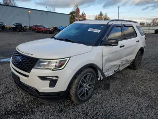 2019 Ford Explorer Sport with VIN 1FM5K8GT0KGA90738, listed as a Copart auction lot 80298224 with 69,611 mi miles and Salvage Title. Bid and sale history available at carsss.com. Image 1.