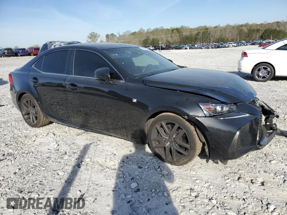 2017 Lexus IS with VIN JTHBA1D24H5051103, listed as a Copart auction lot 50579145 with 67,665 mi miles and Salvage Title. Bid and sale history available at carsss.com. Image 4.