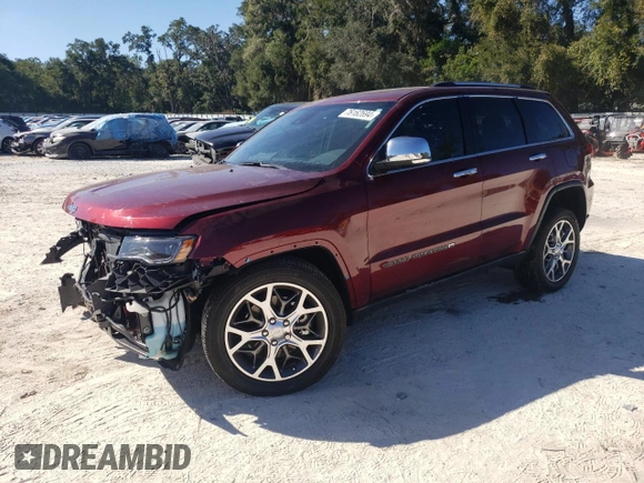 2022 Jeep Grand Cherokee WK Limited with VIN 1C4RJFBG8NC124931, listed as a Copart auction lot 76162694 with 17,997 mi miles and Non Repairable. Bid and sale history available at carsss.com. Image 1.